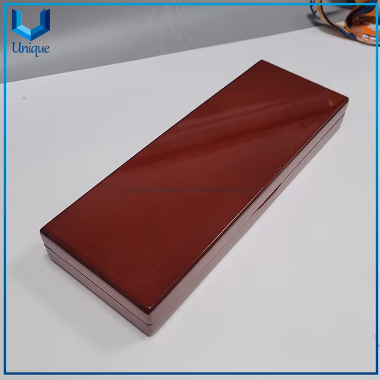 10x28cm お土産コインギフトボックス、パーソナライズされた赤ワインメダル/荷物木箱、高品質木製工場卸売ギフトボックス