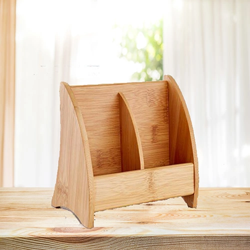 Creative Mini Storage Box Natural Bamboo Wood Desk Organizer