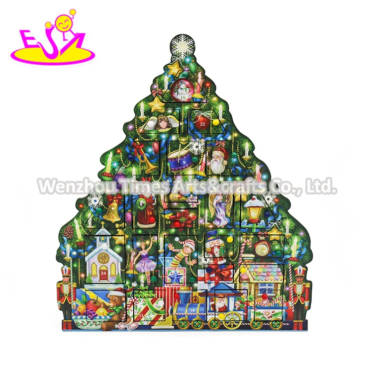 Top Sale Wooden Christmas Advent Calendar with Low Price W09f025