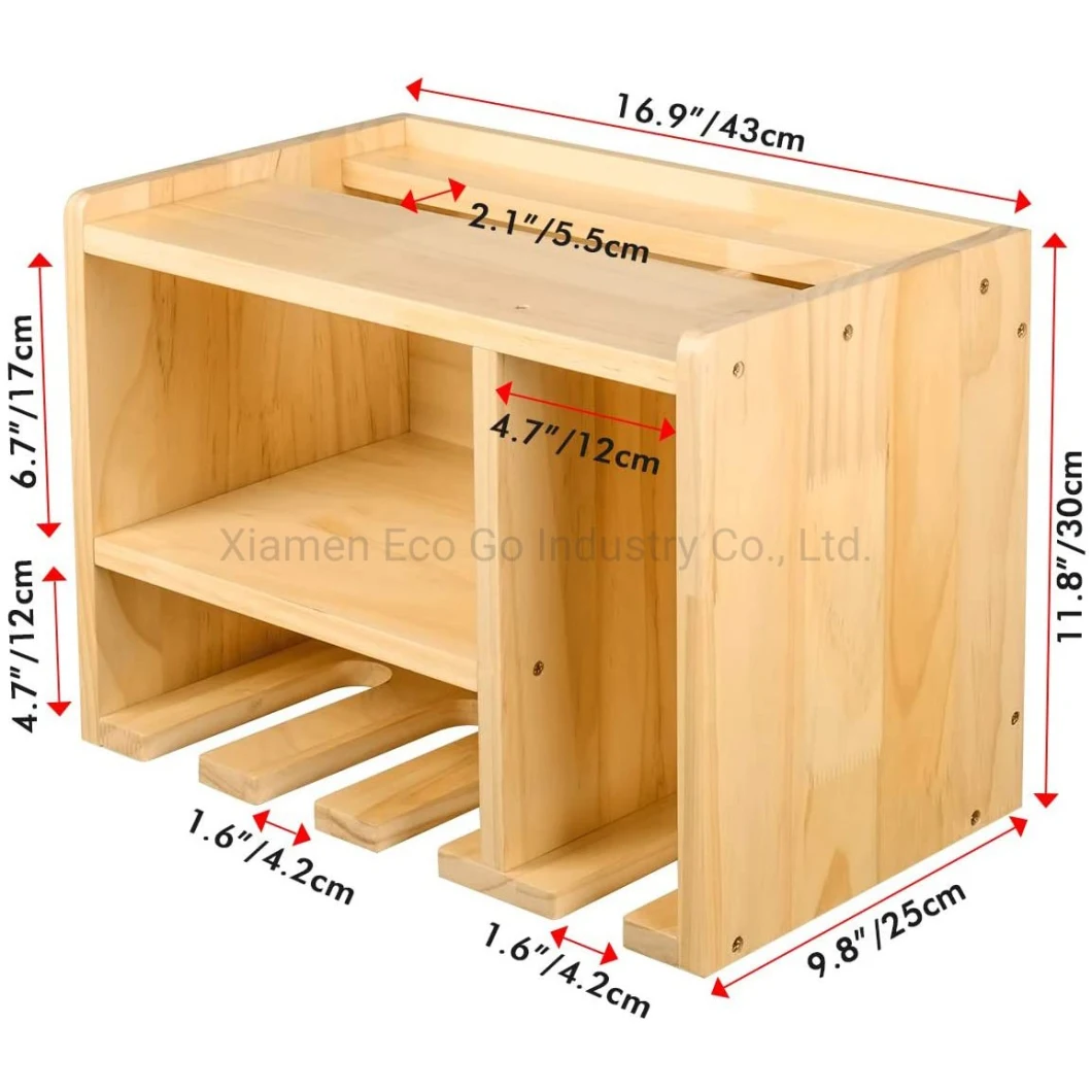 Power Tool Organizer, Drill Charging Station, Wooden Bamboo Wall Storage Holder Garden Tool Organizer