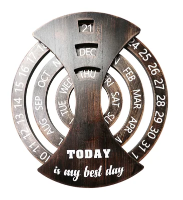 今日は私の最高の日カレンダー、木製卓上カレンダーのシンプルでクリエイティブな装飾です